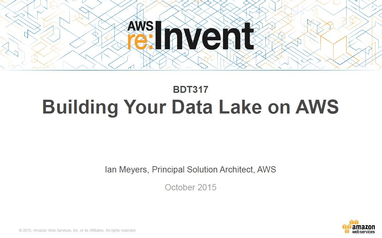 Build a Data Lake on Amazon Cloud