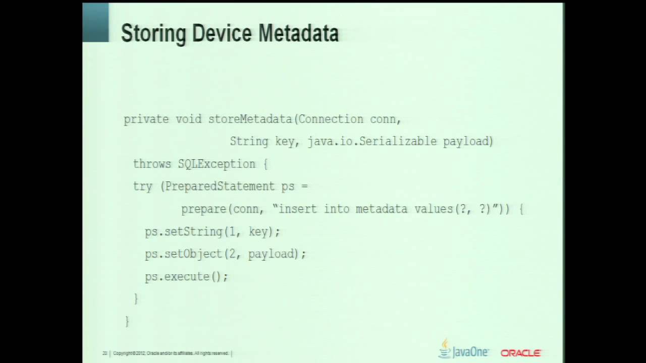 Data Storage for Embedded Middleware
