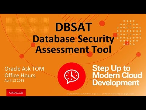 DBSAT, the Database Security Assessment Tool