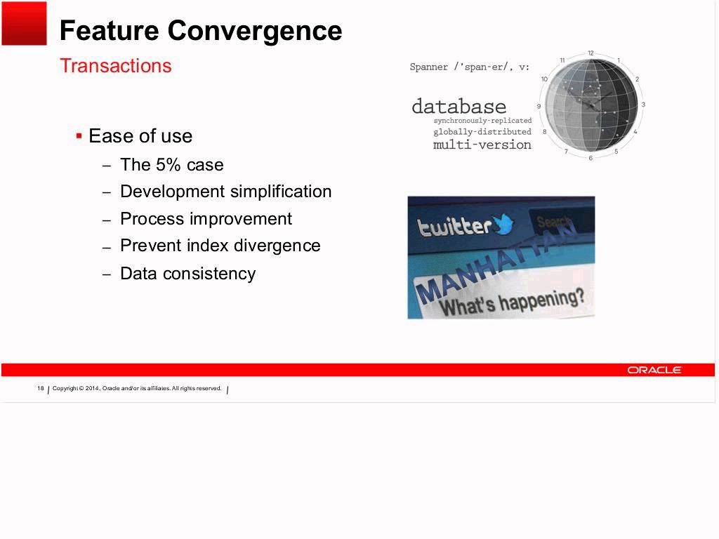 Growing NoSQL at Oracle