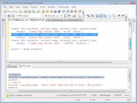 SQL Basics: Table Creation and Data Insert